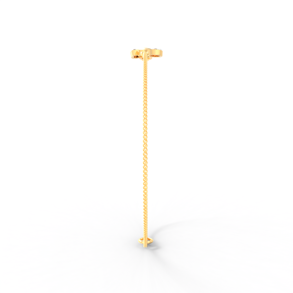 Lucky Clover Diamond Chain Bracelet
