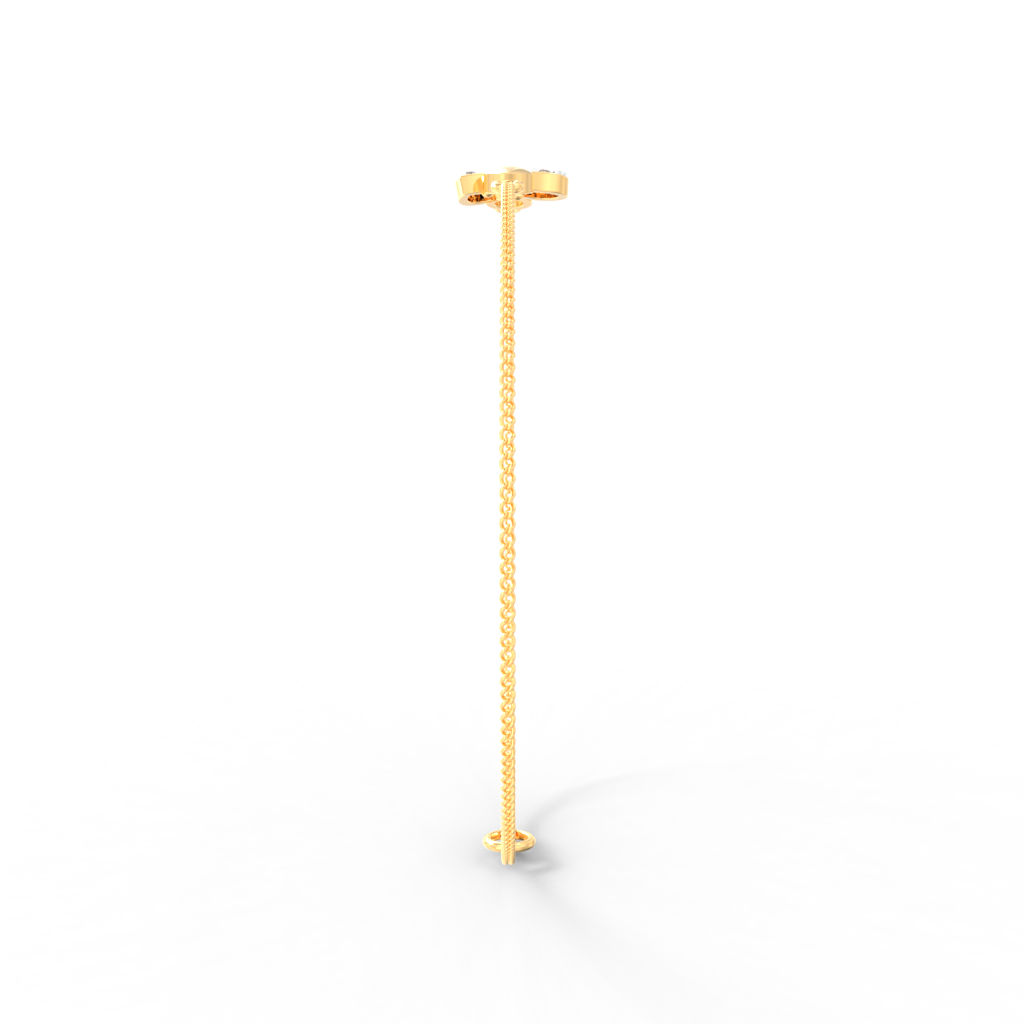 Lucky Clover Diamond Chain Bracelet