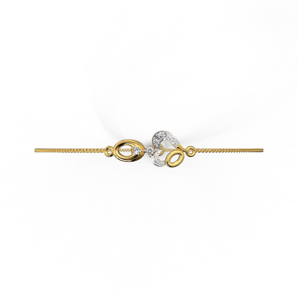 Golden Heart Infinity Bracelet
