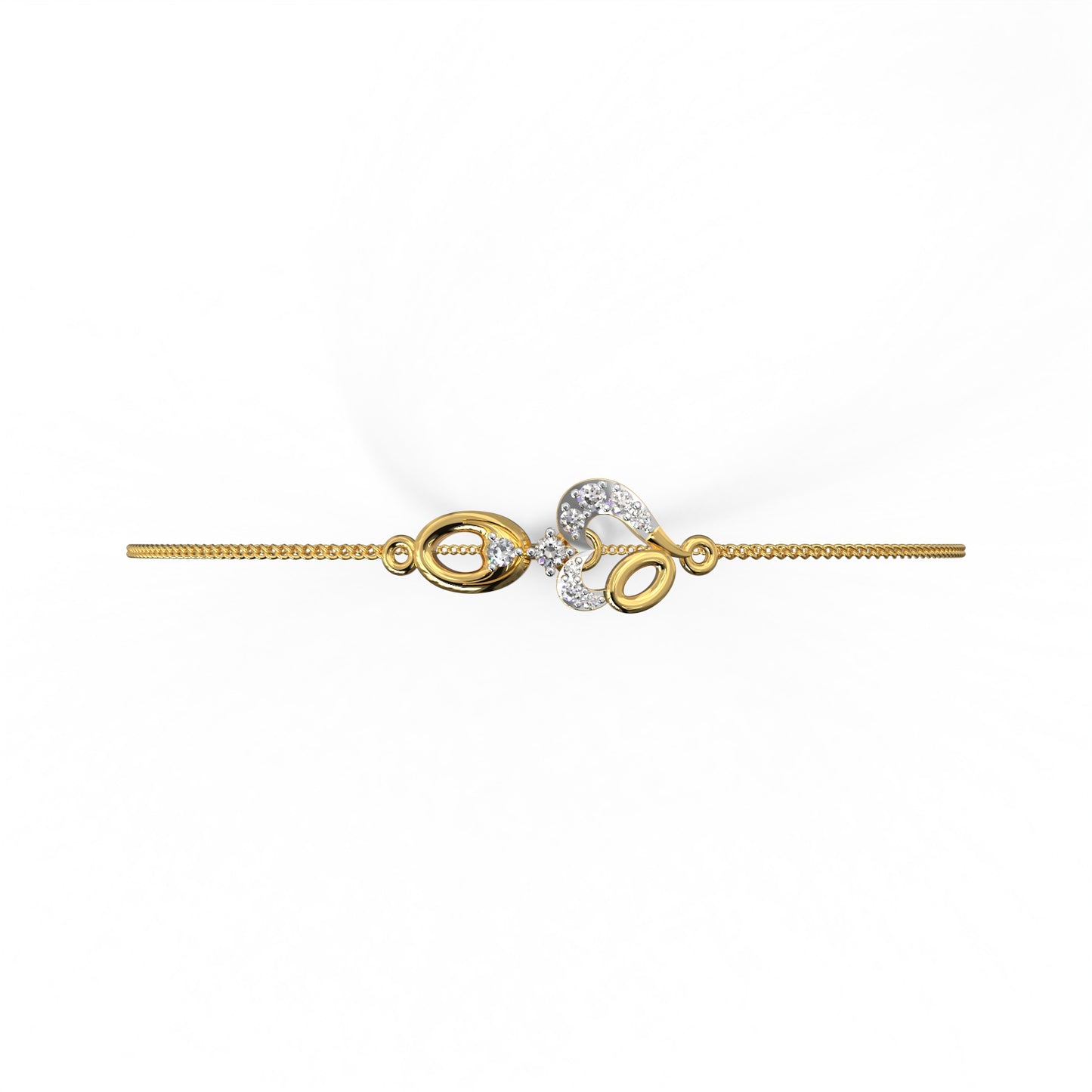 Golden Heart Infinity Bracelet
