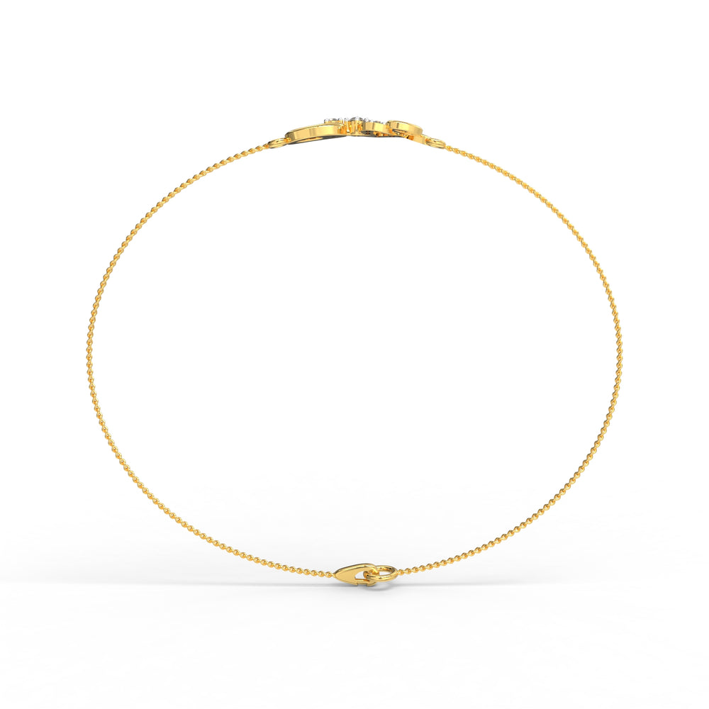 Golden Heart Infinity Bracelet