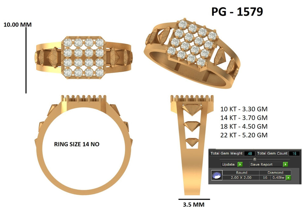 Diamond Crest Sovereign Ring
