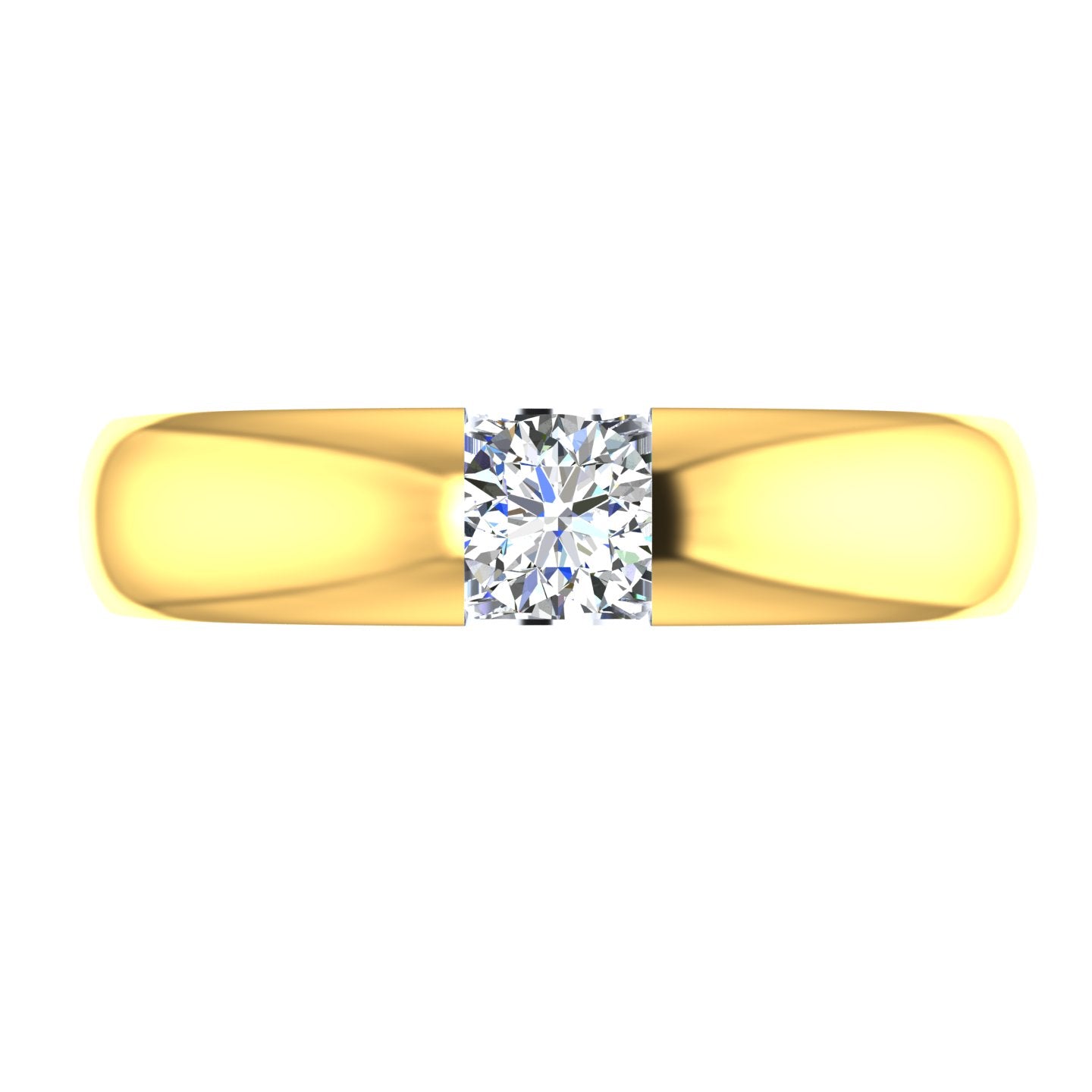 Crown Solitaire Diamond Ring