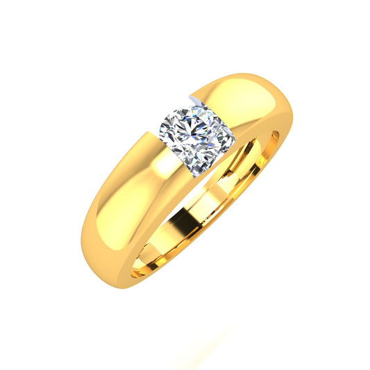 Crown Solitaire Diamond Ring