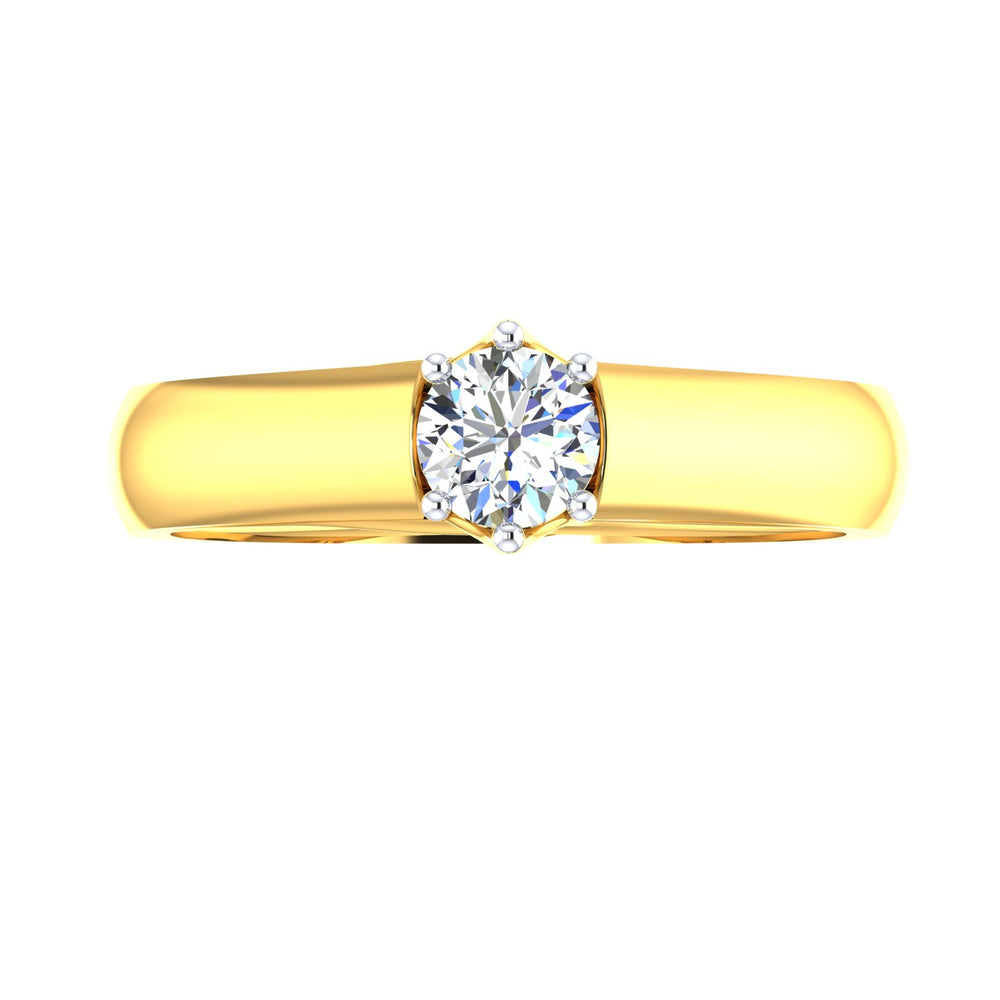 Crown Royale Solitaire Ring