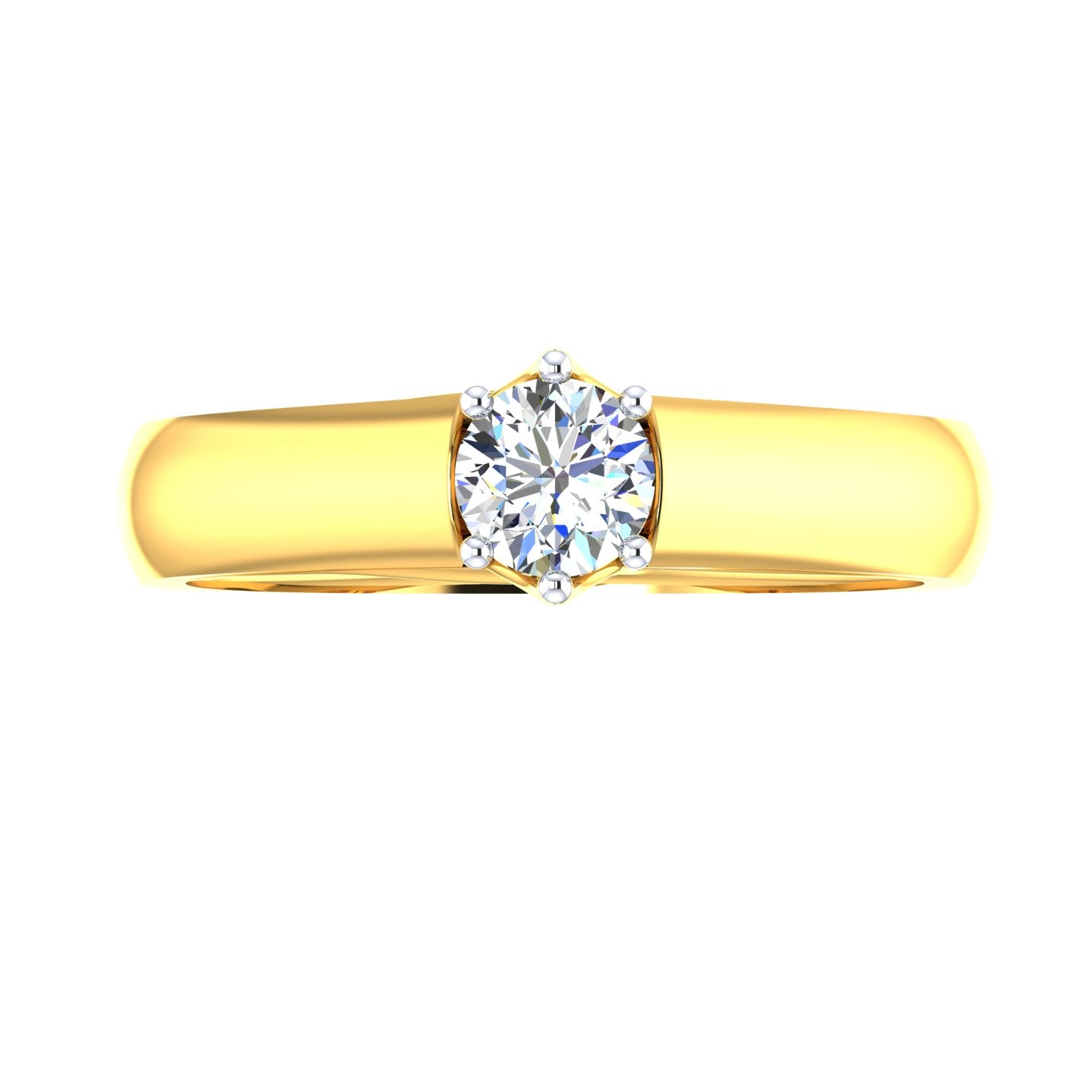Crown Royale Solitaire Ring