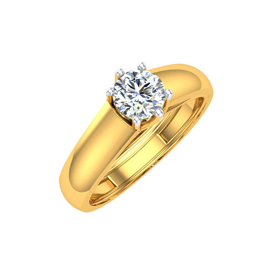 Crown Royale Solitaire Ring