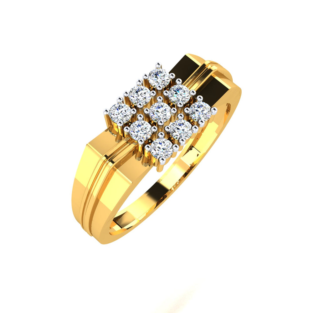Imperial Diamond Cluster Ring