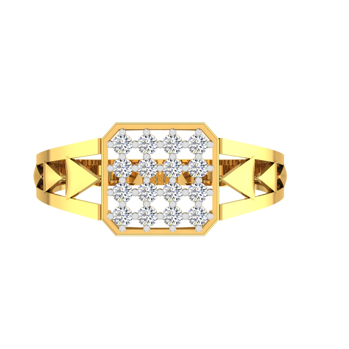 Royal Pyramid Diamond Ring
