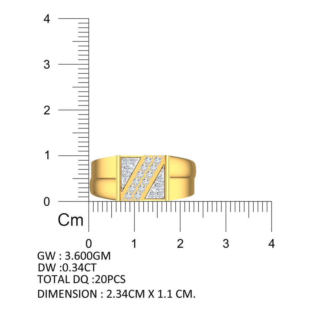 Royal Zenith Diamond Gents Ring