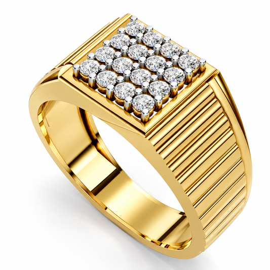 Royal Ridge Diamond Gents Ring