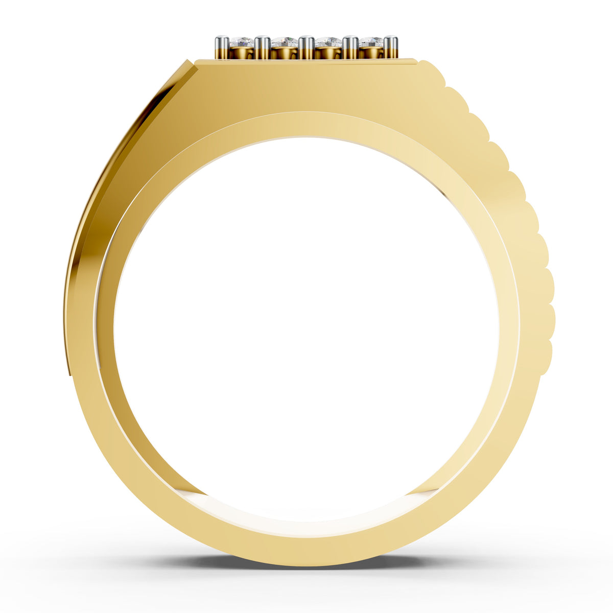 Royal Ridge Diamond Gents Ring