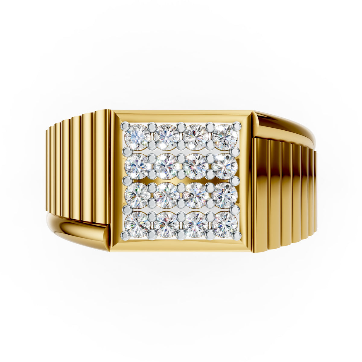 Royal Ridge Diamond Gents Ring