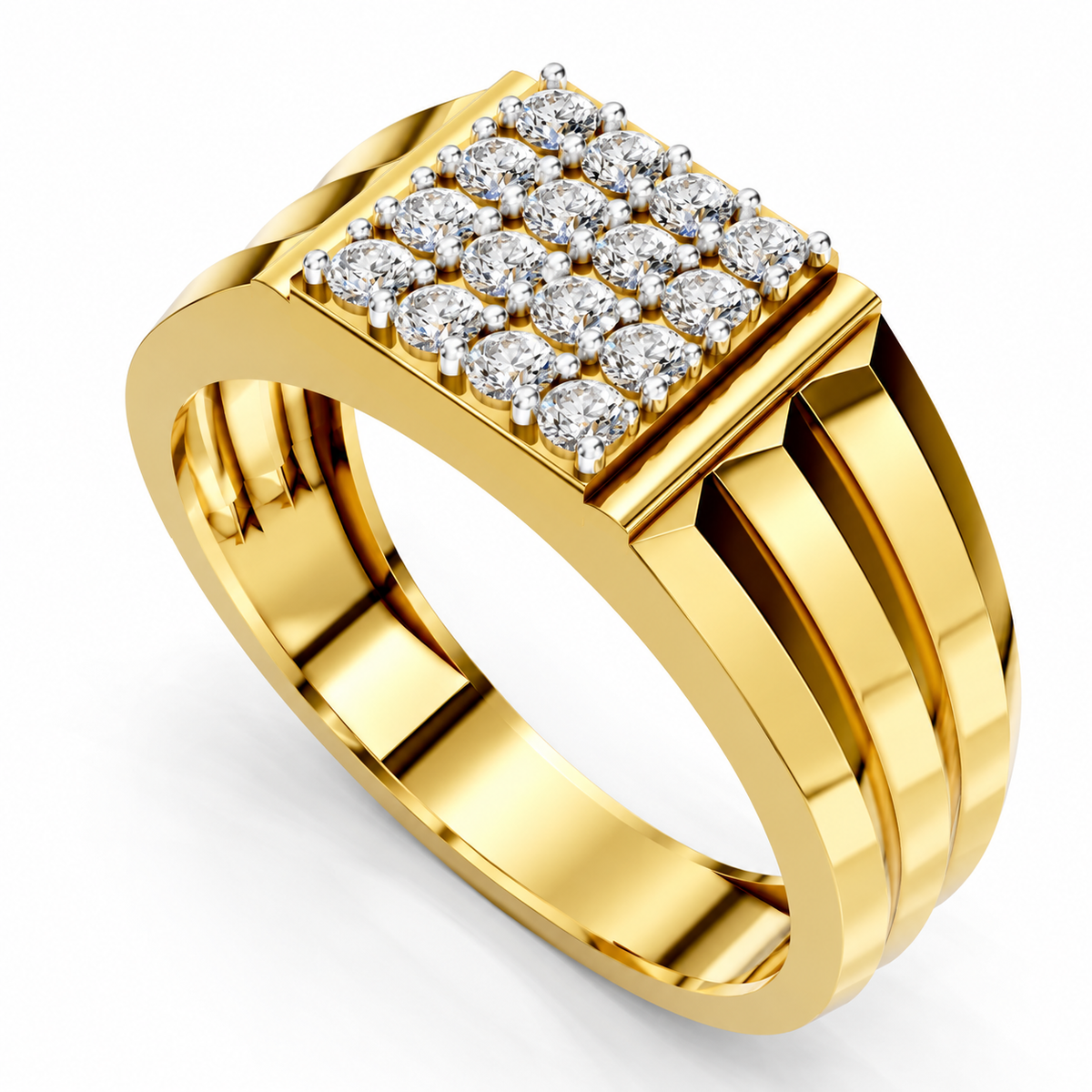 Royal Apex Diamond Gents Ring