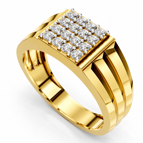 Royal Apex Diamond Gents Ring