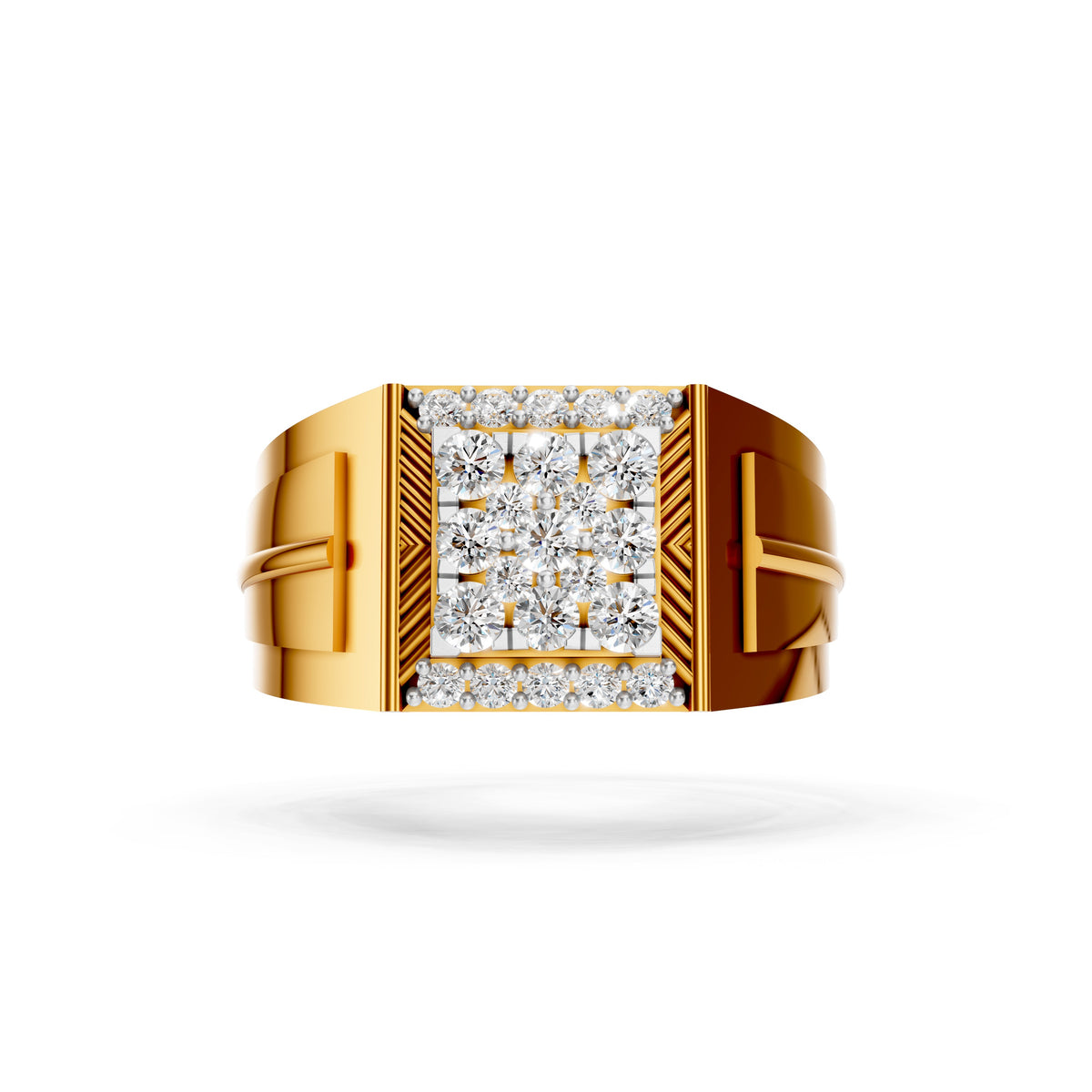 Royal Matrix Diamond Gents Ring