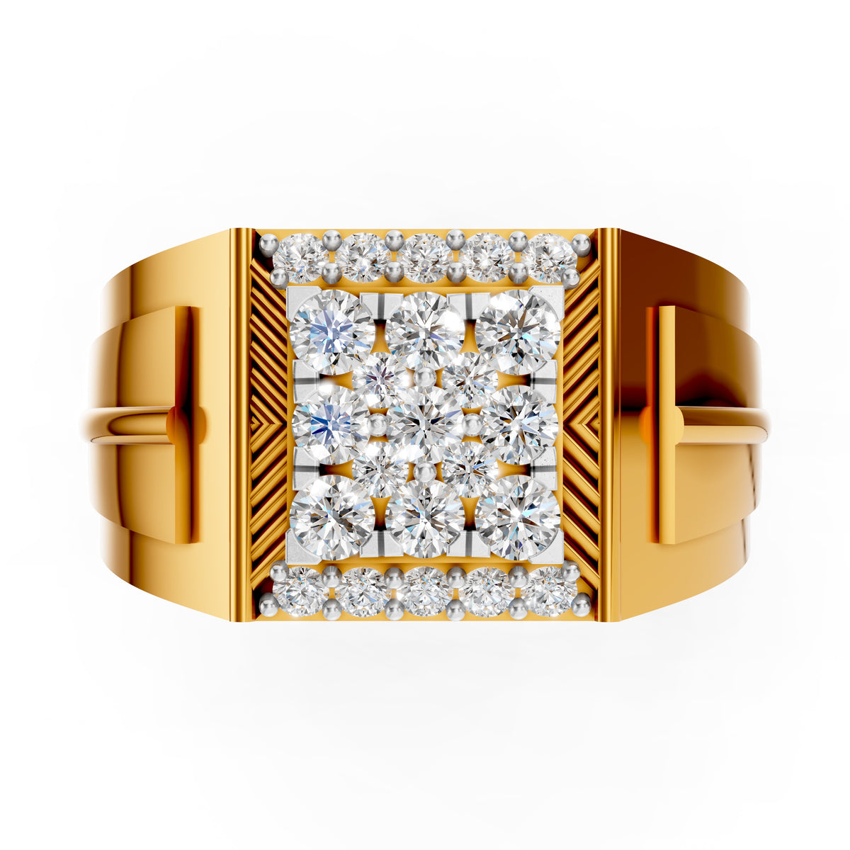 Royal Matrix Diamond Gents Ring