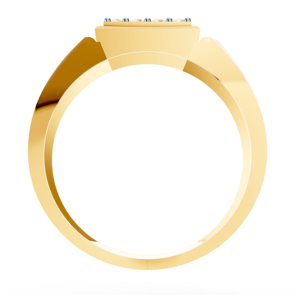Royal Groove Diamond Gents Ring