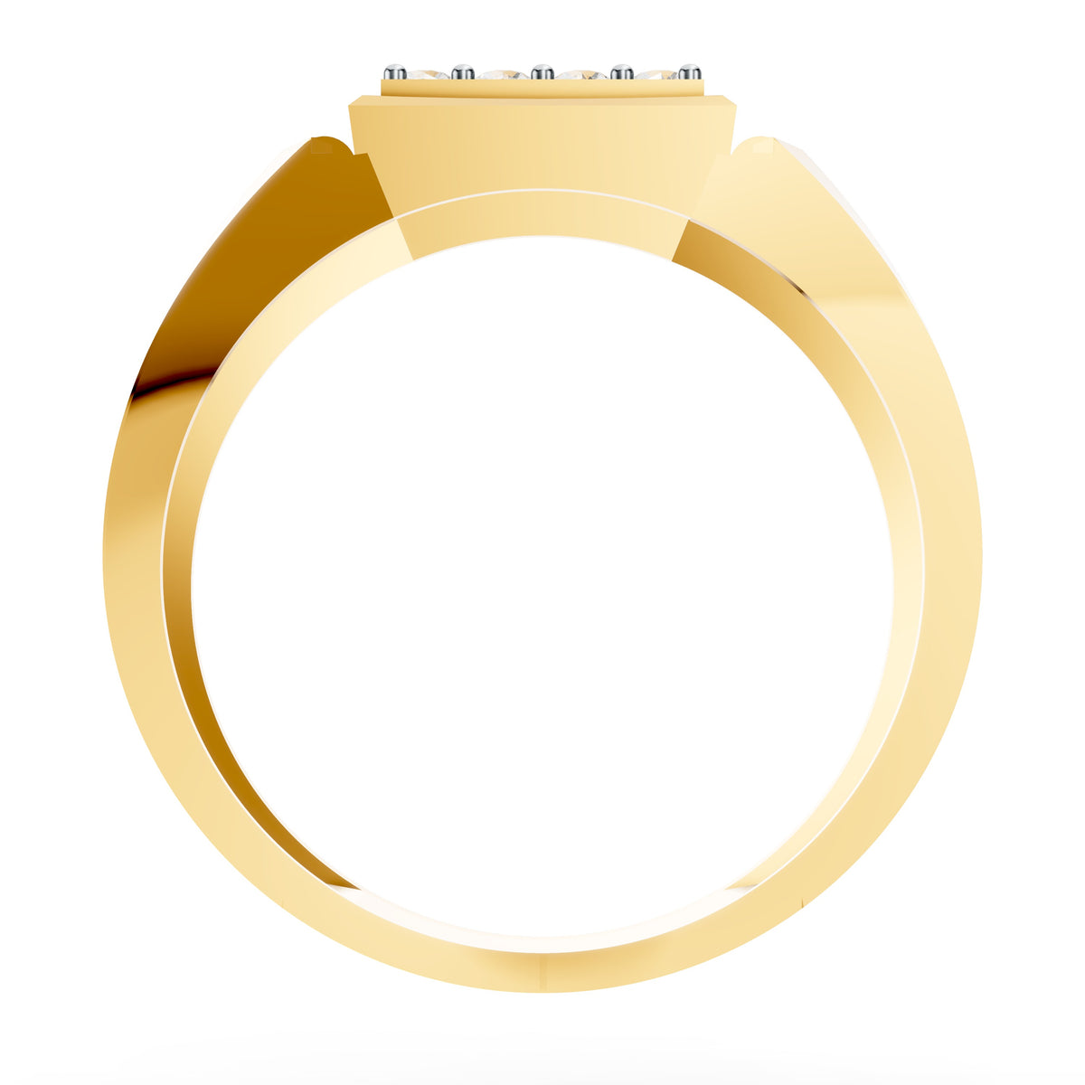 Royal Groove Diamond Gents Ring