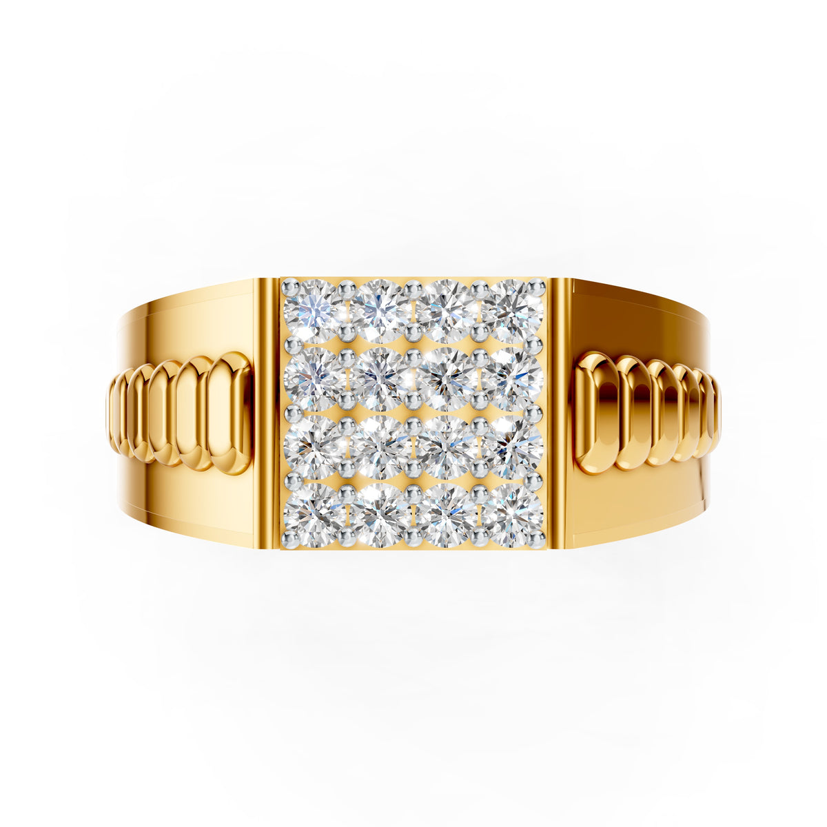 Royal Link Diamond Gents Ring
