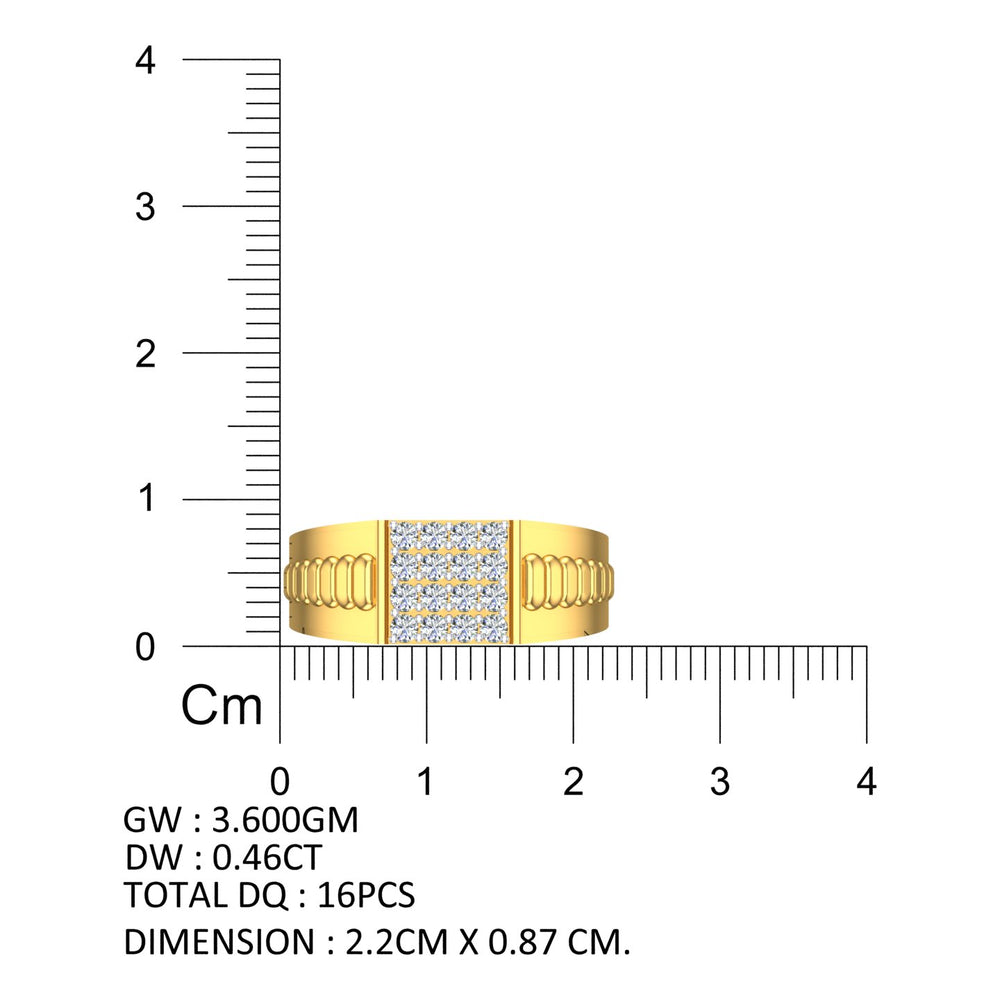 Royal Link Diamond Gents Ring