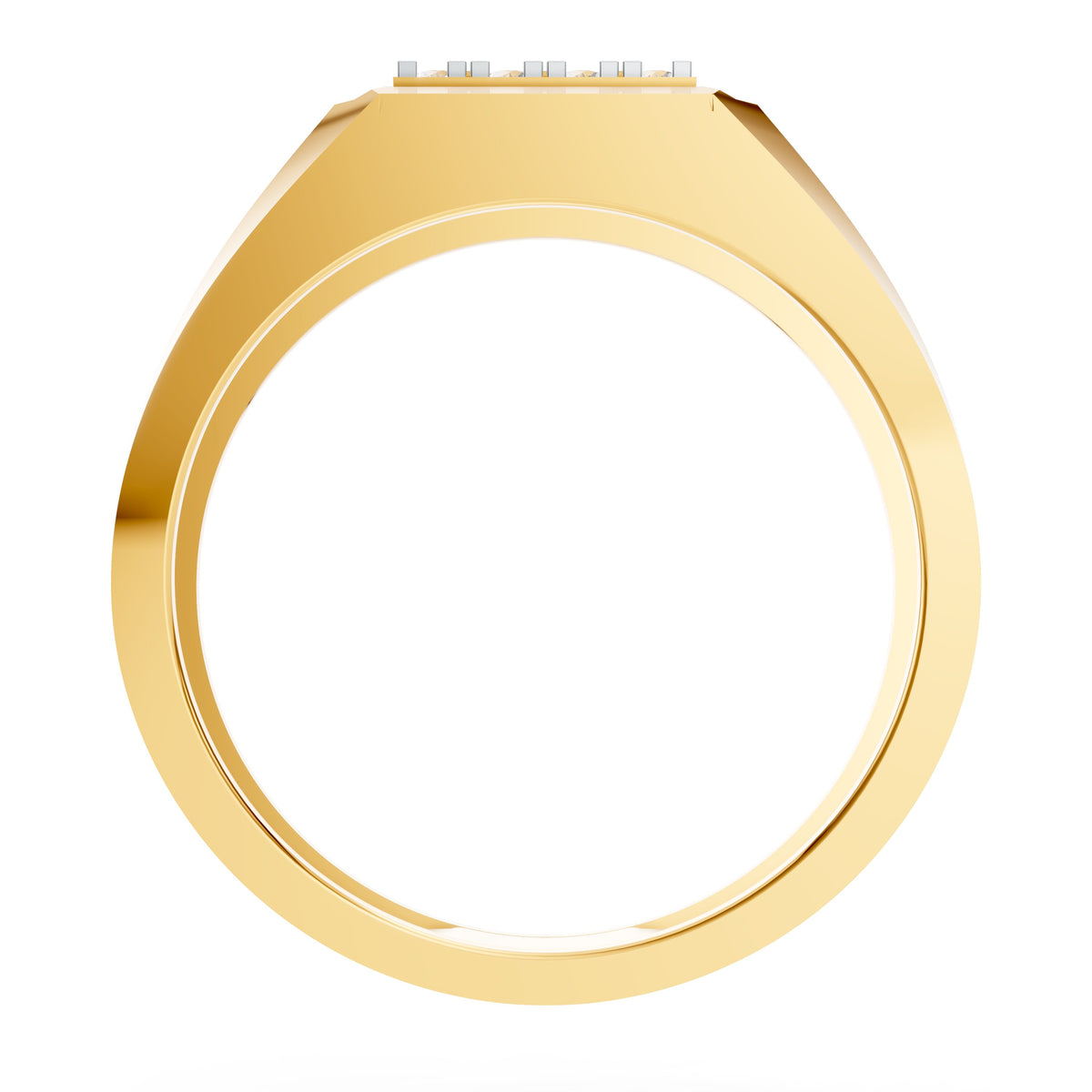 Royal Wave Diamond Gents Ring