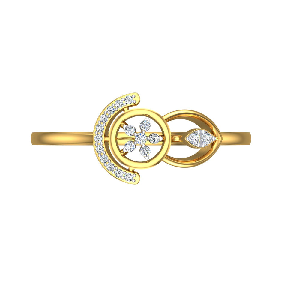 Celestial Cosmic Bloom Diamond Ring