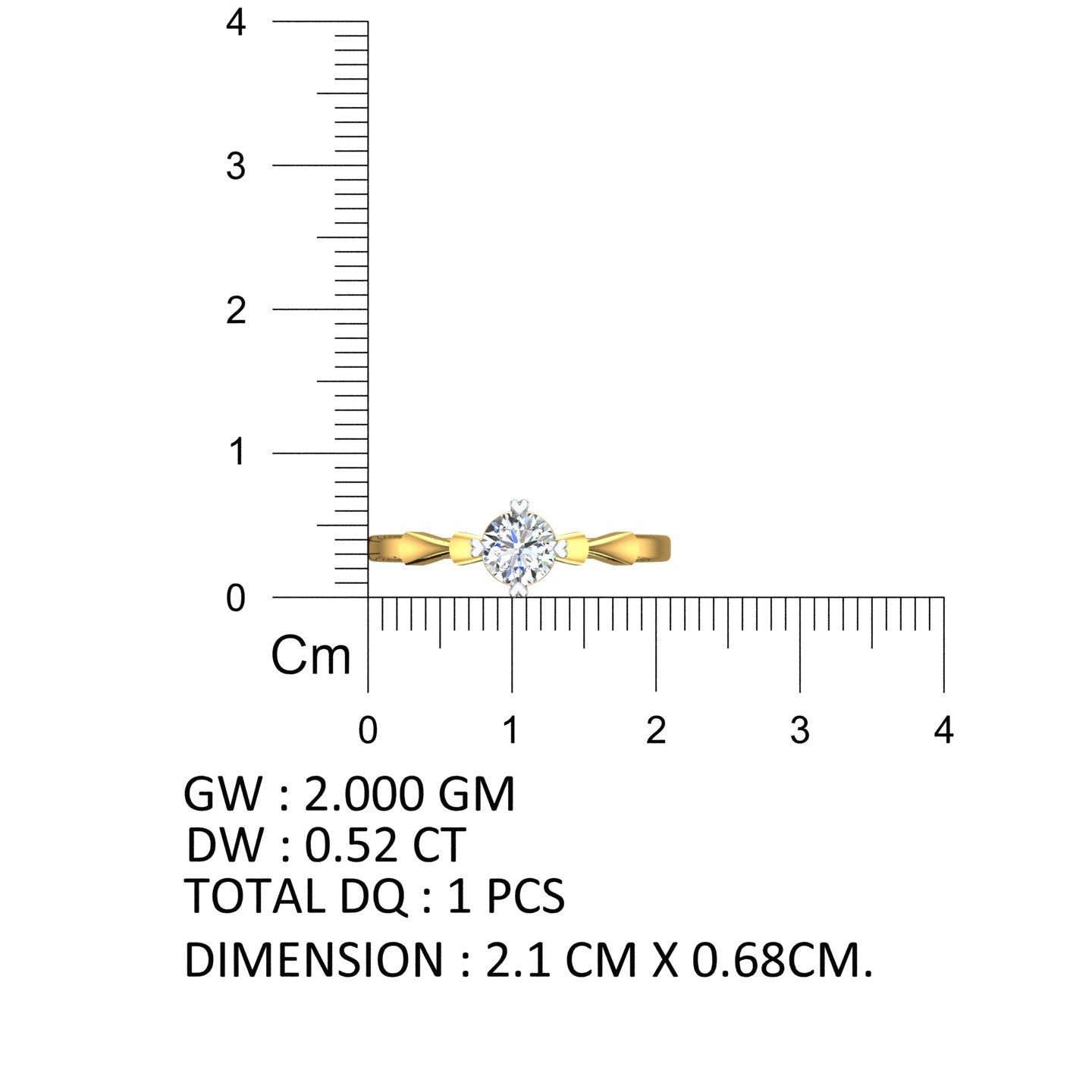 Sweetheart Solitaire Ring