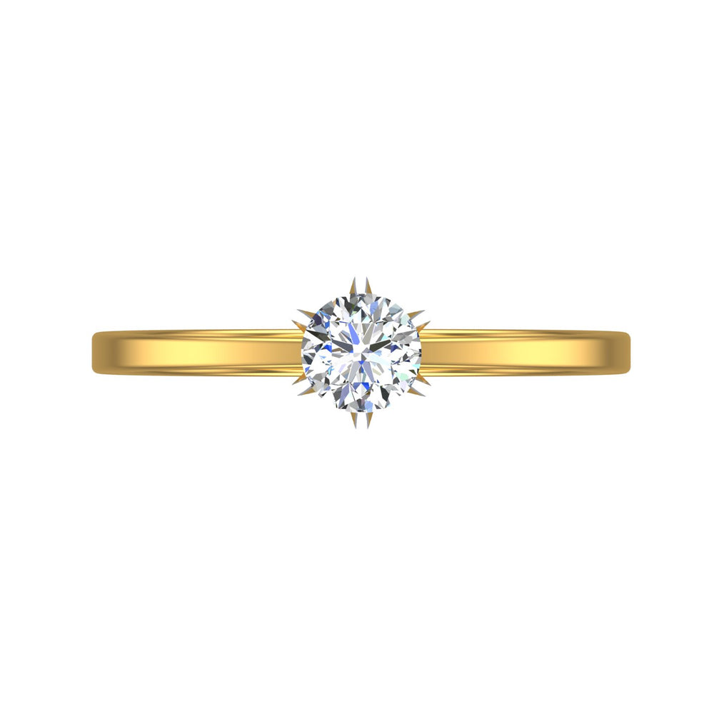 Starlight Solitaire Ring