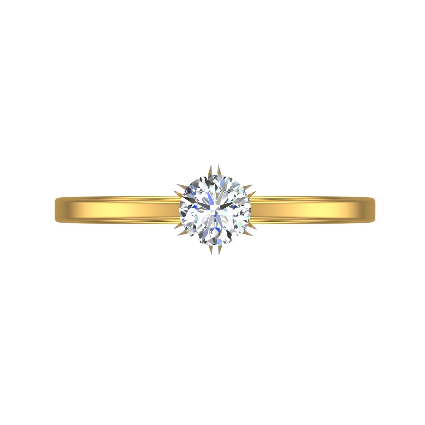 Starlight Solitaire Ring