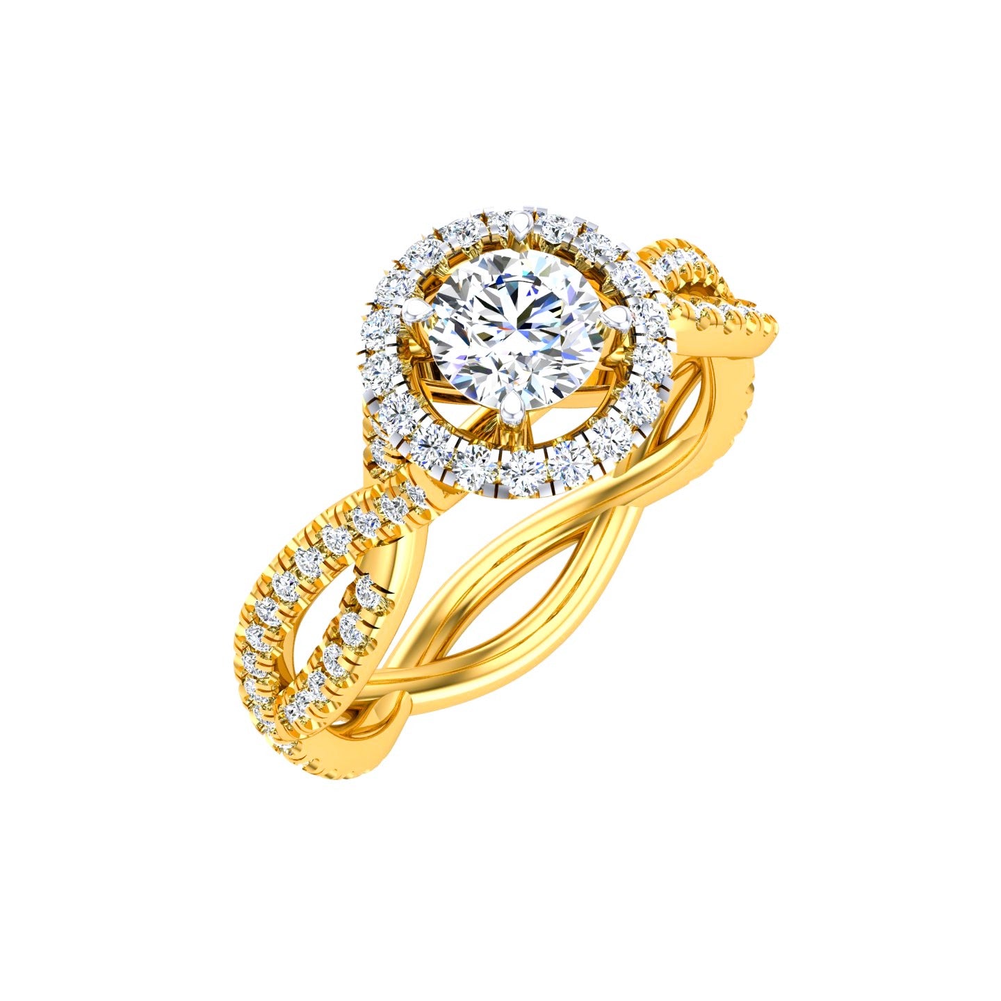 Infinity Halo Diamond Ring