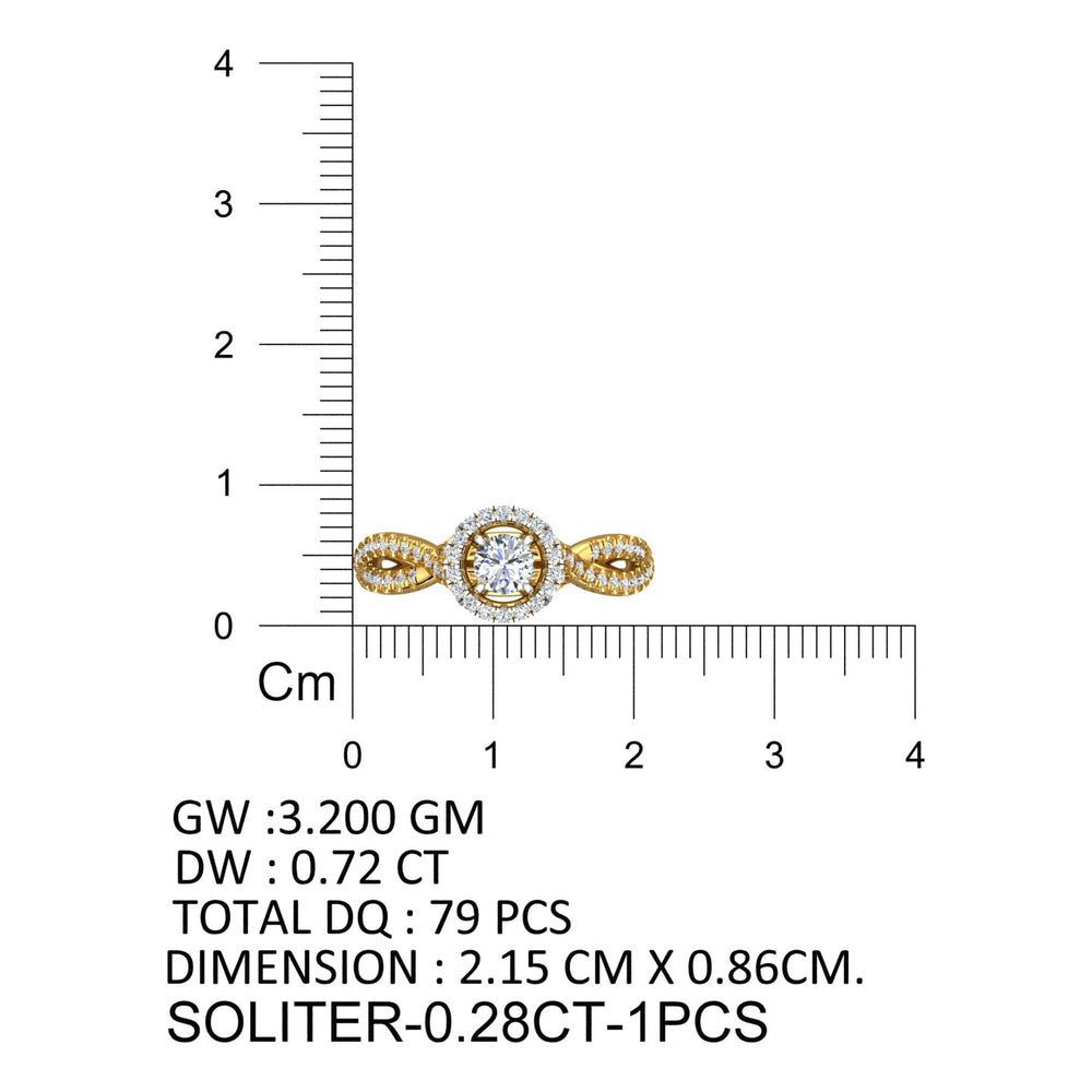 Infinity Halo Diamond Ring