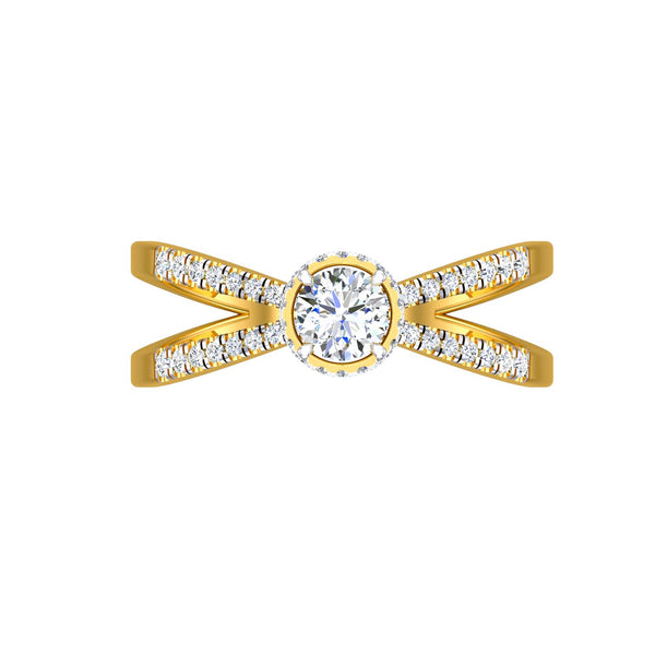 Infinity Halo Solitaire Ring hover image