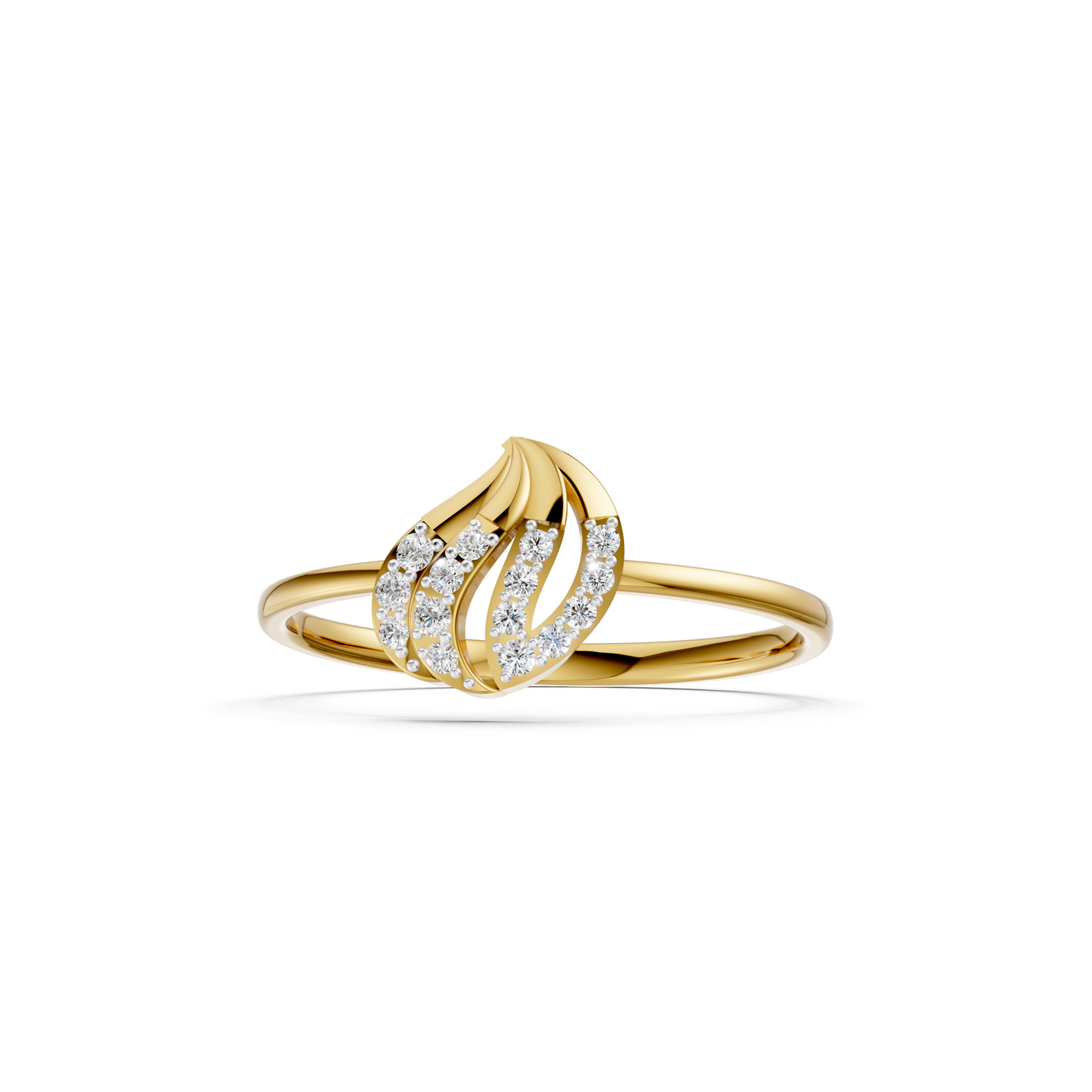 Radiant Petal Diamond Ring