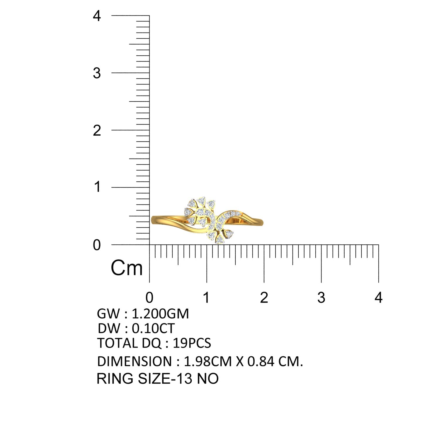 Blossom Cascade Diamond Ring