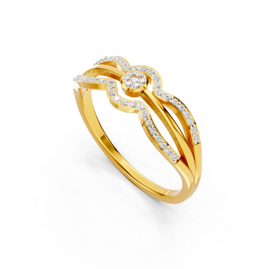 Infinity Blossom Diamond Ring