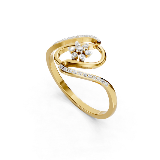 Infinity Bloom Diamond Ring