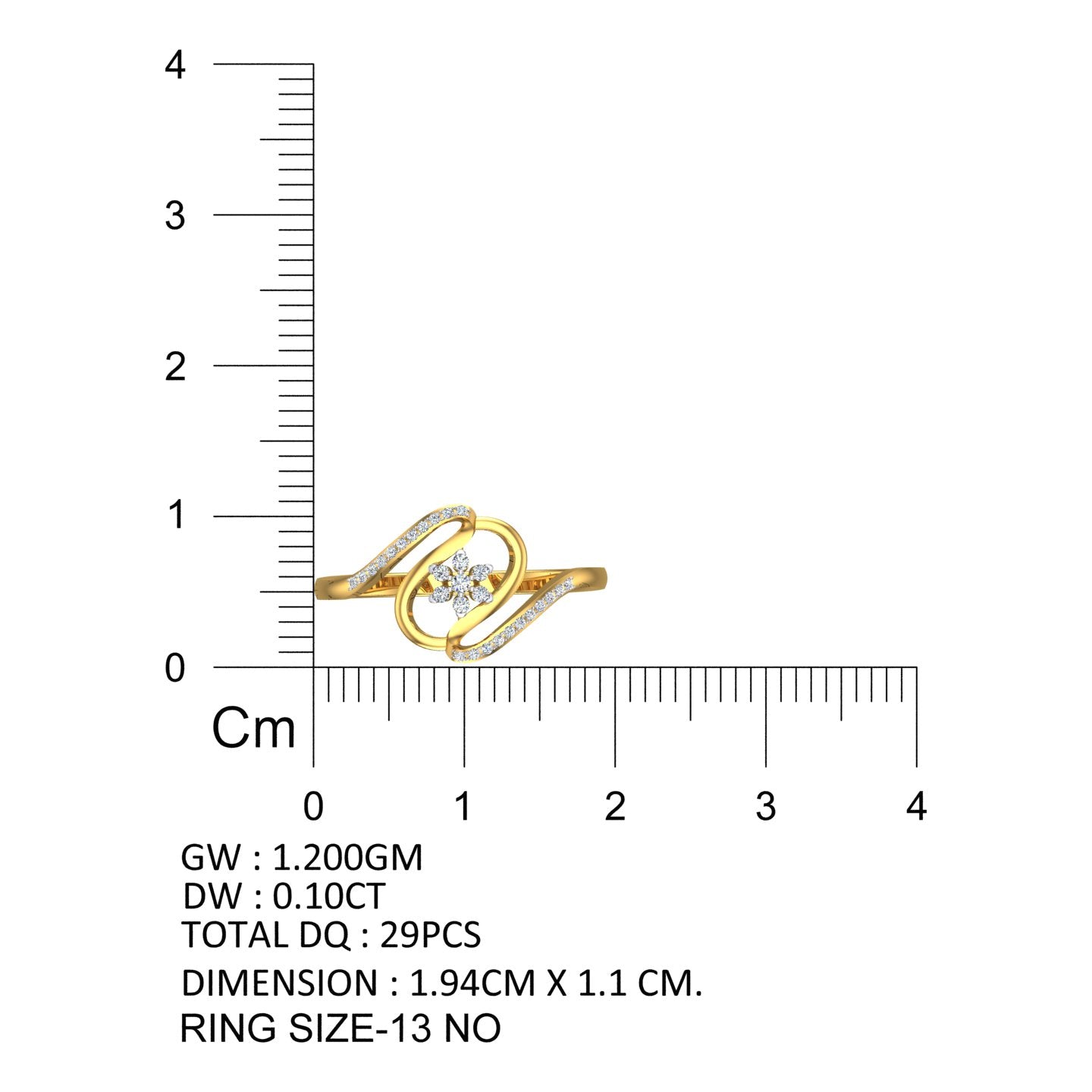 Infinity Bloom Diamond Ring