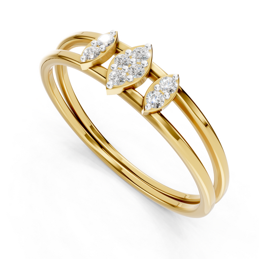 Marquise Trio Diamond Ring