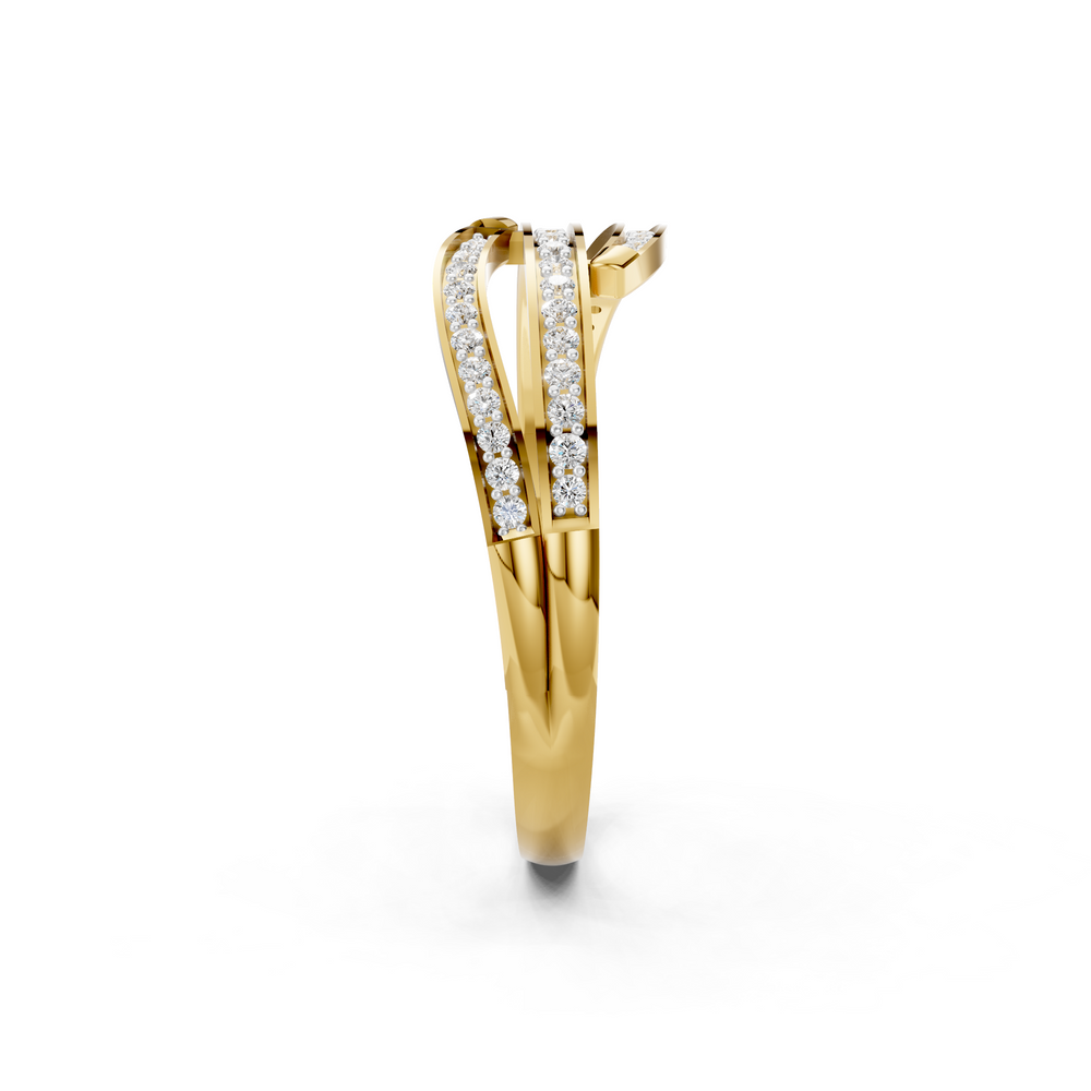 Diamond Criss Cross Wrap Ring