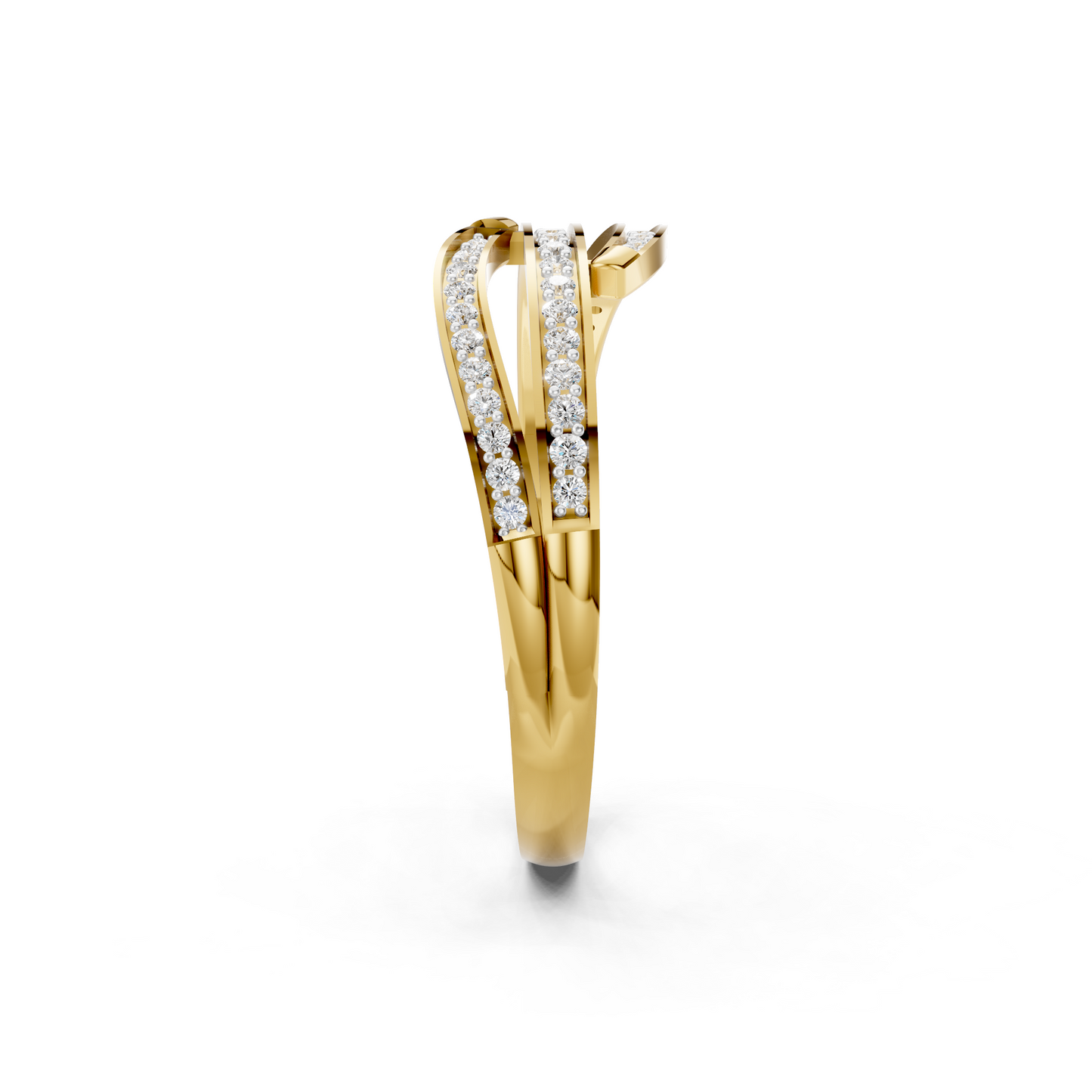 Diamond Criss Cross Wrap Ring