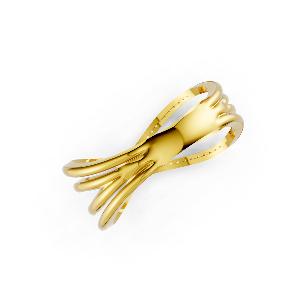 Diamond Multi Row Crossover Ring