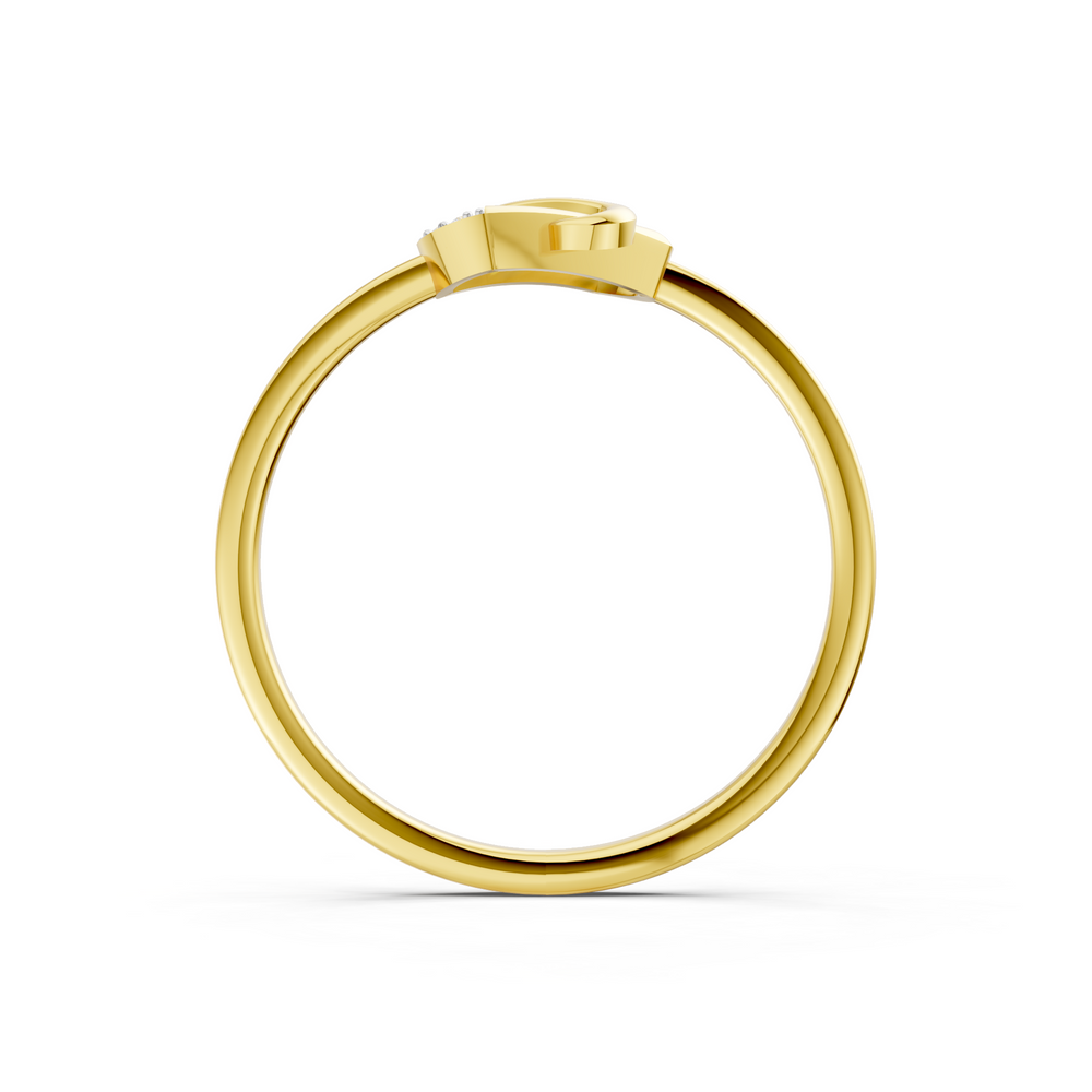 Diamond Infinity Knot Ring