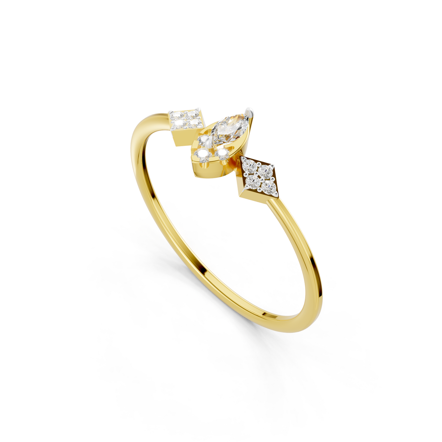 Marquise Bloom Diamond Ring