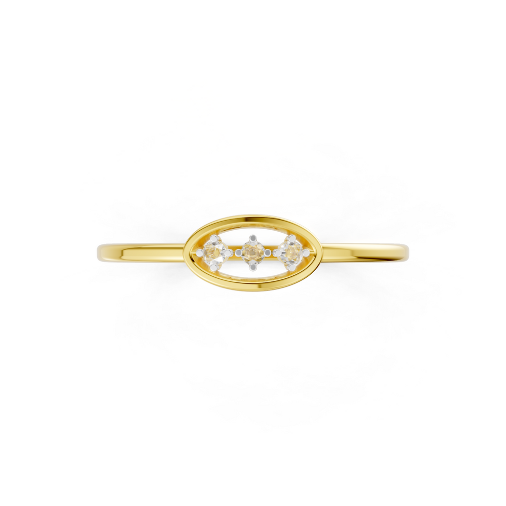 Trio Orbit Diamond Ring