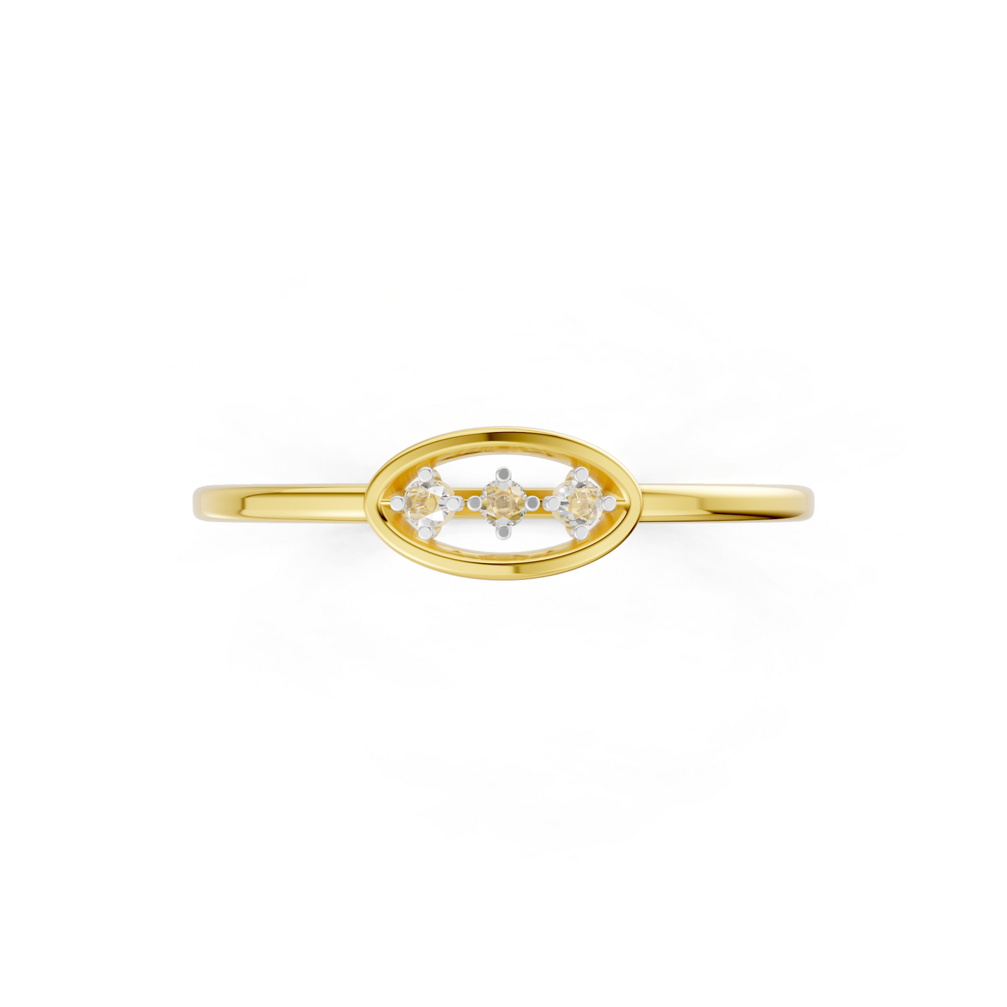 Trio Orbit Diamond Ring