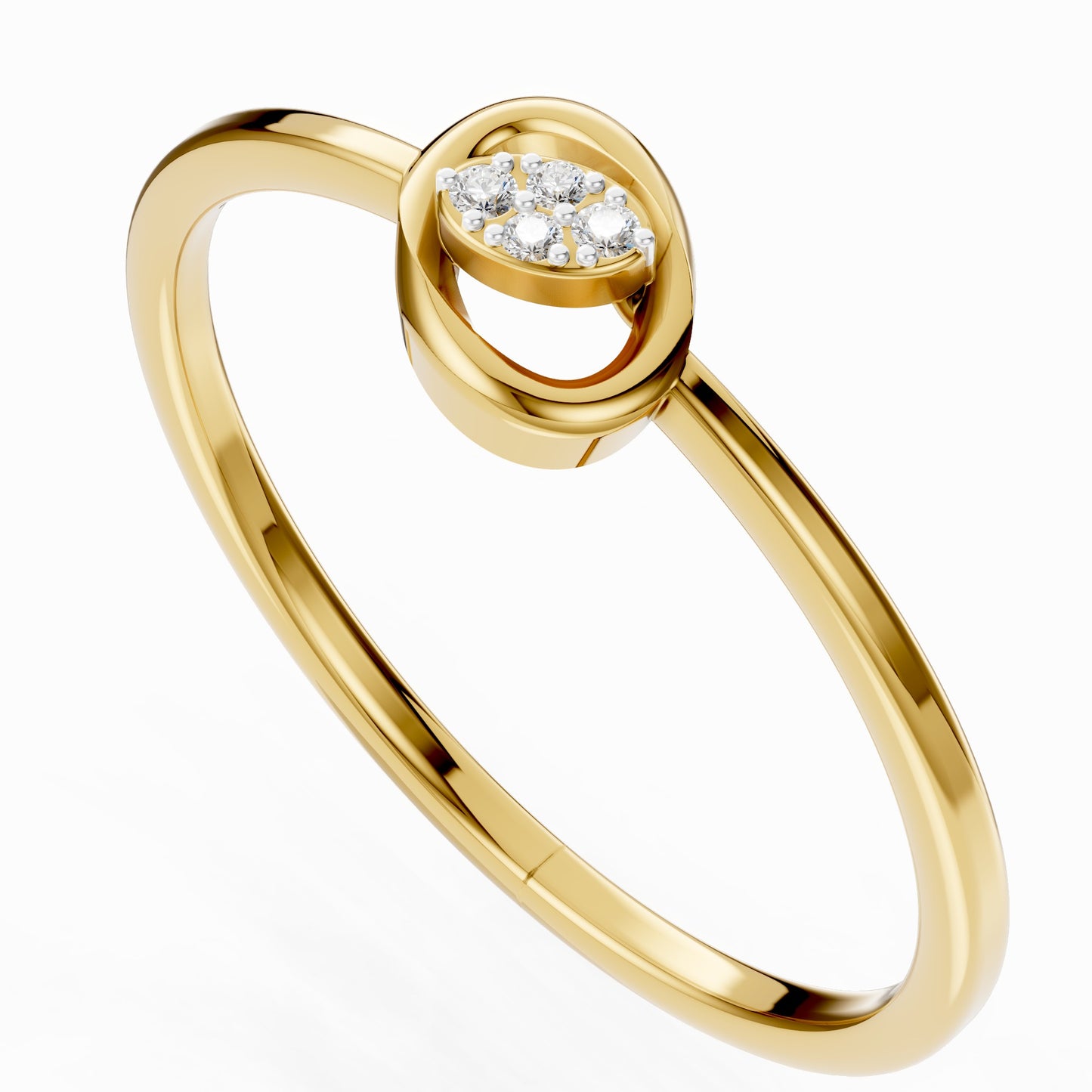 Infinity Bloom Diamond Ring