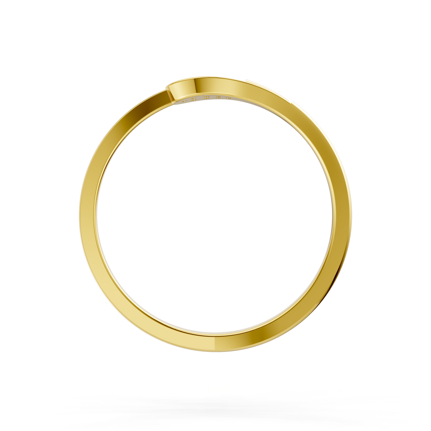 Golden Dewdrop Diamond Ring