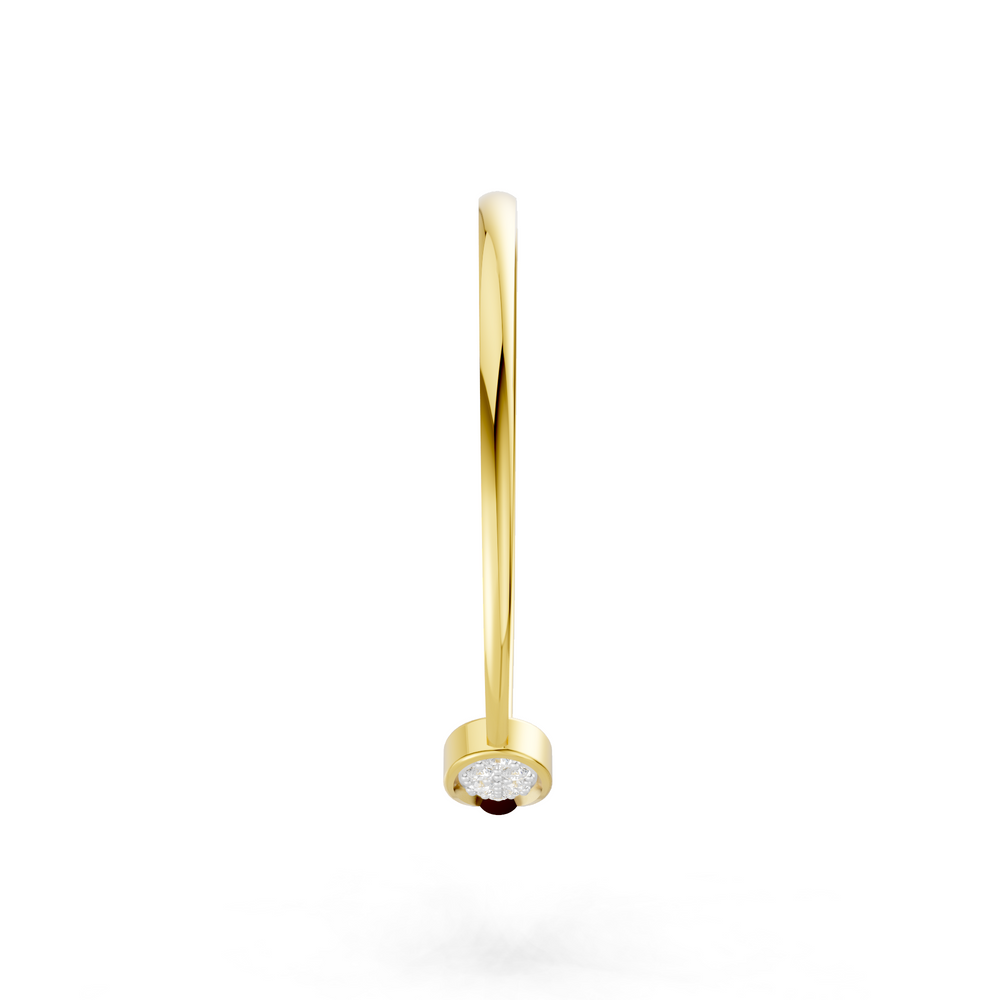 Golden Dewdrop Diamond Ring