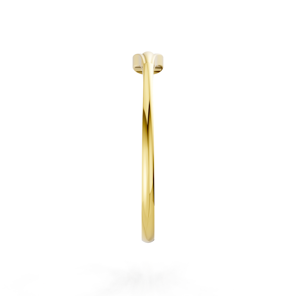 Golden Dewdrop Diamond Ring
